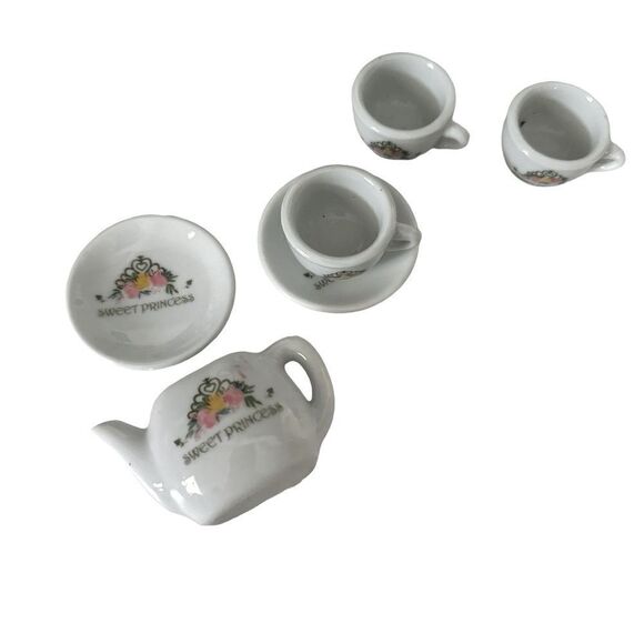 Sweet Princess Porcelain Royal Tea Set EUC - Picture 2 of 4